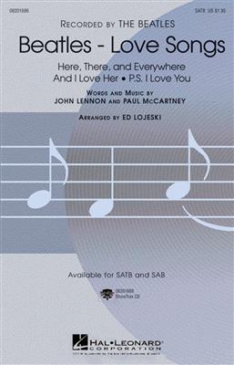 The Beatles: Beatles - Love Songs: (Arr. Ed Lojeski): Chœur Mixte et Piano/Orgue