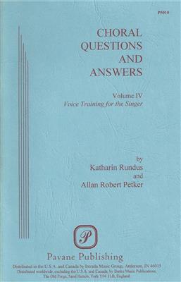 Allan Robert Petker: Choral Questions and Answers IV