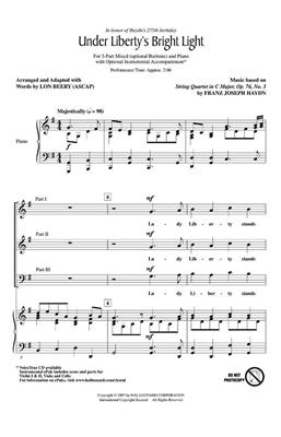 Franz Joseph Haydn: Under Liberty's Bright Light: (Arr. Lon Beery): Chœur Mixte et Ensemble