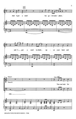 Broadway Hits for men's chorus (collection): (Arr. John Leavitt): Voix Basses et Accomp.