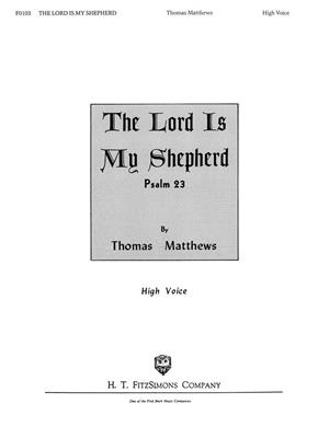 Matthews Tho: The Lord Is My Shepherd: Solo pour Chant