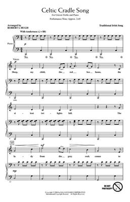 Celtic Cradle Song: (Arr. Robert I. Hugh): Chœur Mixte et Piano/Orgue
