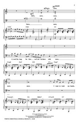 Irving Berlin: White Christmas (Choral Medley): (Arr. Mac Huff): Chœur Mixte et Accomp.