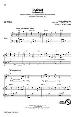 Mary Poppins: (Arr. Mac Huff): Chœur Mixte et Piano/Orgue