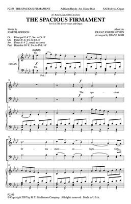 Franz Joseph Haydn: The Spacious Firmament: (Arr. Diane Bish): Chœur Mixte et Accomp.