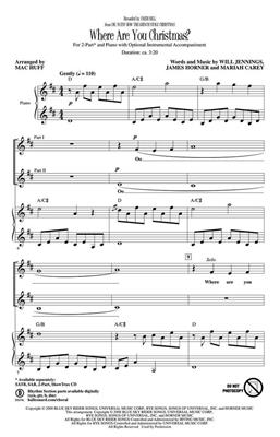 James Horner: Where are you Christmas?: (Arr. Mac Huff): Voix Hautes et Piano/Orgue
