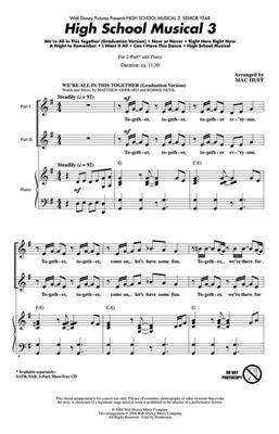 High School Musical 3: (Arr. Mac Huff): Voix Hautes et Piano/Orgue