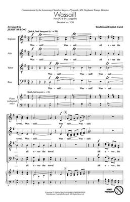 Wassail!: (Arr. Jerry Rubino): Chœur Mixte A Cappella