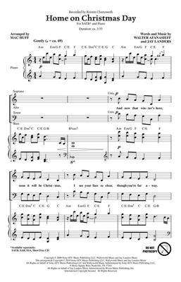 Kristin Chenoweth: Home on Christmas Day: (Arr. Mac Huff): Chœur Mixte et Piano/Orgue