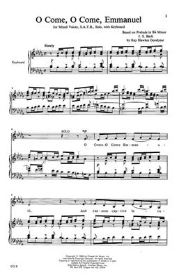 Johann Sebastian Bach: O Come, O Come, Emmanuel: (Arr. Kay Hawkes Goodyear): Chœur Mixte et Piano/Orgue