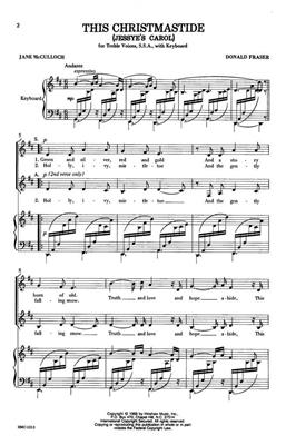 Donald Fraser: This Christmastide (Jessye's Carol): (Arr. Donald Fraser): Voix Hautes et Piano/Orgue