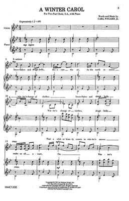 Carl Nygard: A Winter Carol: (Arr. Carl Nygard): Voix Hautes et Piano/Orgue