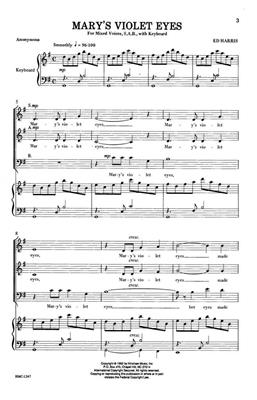 Ed Harris: Two Mnemonic Pieces: Chœur Mixte et Piano/Orgue