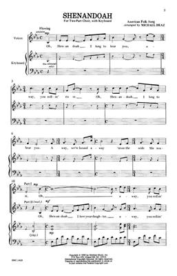 Shenandoah: (Arr. Michael Braz): Voix Hautes et Piano/Orgue
