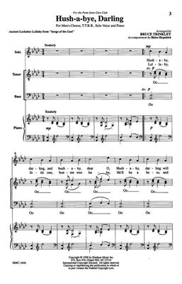 Hush-A-Bye, Darling: (Arr. Bruce Trinkley): Voix Basses et Piano/Orgue