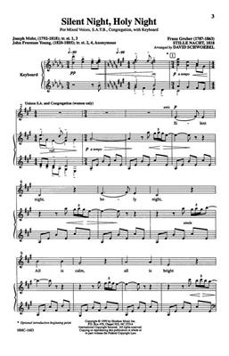 Franz Xaver Gruber: Silent Night, Holy Night: (Arr. David Schwoebel): Chœur Mixte et Piano/Orgue