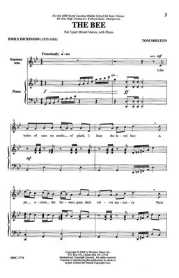 Tom Shelton: The Bee: (Arr. Tom Shelton): Chœur Mixte et Piano/Orgue