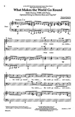 Andre J. Thomas: What Makes The World Go Round: (Arr. Andre Thomas): Voix Basses et Accomp.