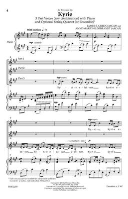 James E. Green: Kyrie: Chœur Mixte et Piano/Orgue