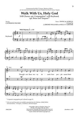 Walk With Us, Holy God: (Arr. J. Jerome Williams): Chœur Mixte et Piano/Orgue