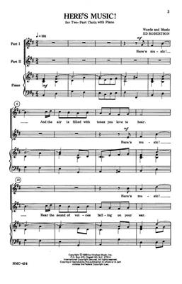 Edwin Robertson: Here's Music: (Arr. Edwin Robertson): Voix Hautes et Piano/Orgue