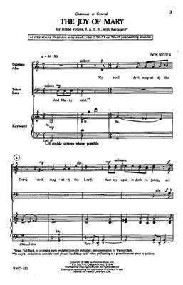 Don Neuen: The Joy Of Mary: (Arr. Don Neuen): Chœur Mixte et Piano/Orgue