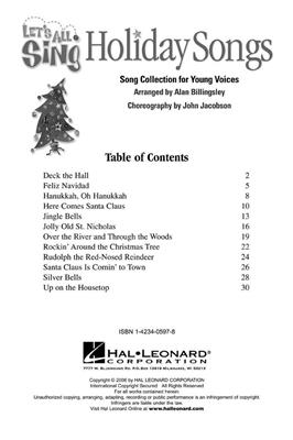 Let's All Sing Holiday Songs: Piano, Voix & Guitare
