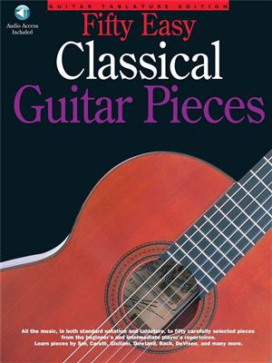 50 Easy Classical Guitar Pieces: (Arr. Jerry Willard): Solo pour Guitare