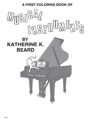 First Coloring Book of Musical Instruments: Piano Facile