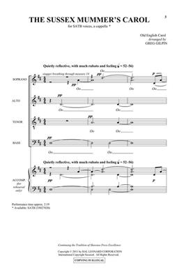The Sussex Mummer's Carol: (Arr. Greg Gilpin): Chœur Mixte A Cappella