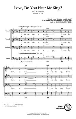 Glenda E. Franklin: Love, Do You Hear Me Sing?: Voix Basses A Capella