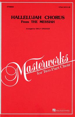 Georg Friedrich Händel: Hallelujah Chorus: (Arr. Emily Crocker): Voix Hautes et Accomp.