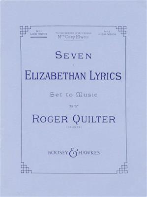 Elizabethan Songs(7) Op.12: Chant et Piano