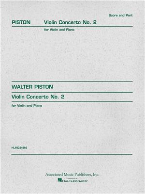 Walter Piston: Violin Concerto No.2: Violon et Accomp.