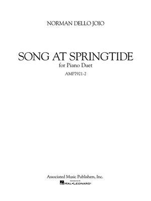 Norman Dello Joio: Song at Springtide: Piano Quatre Mains