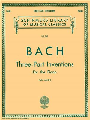 Johann Sebastian Bach: 15 Three-Part Inventions: Solo de Piano