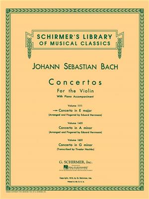 Johann Sebastian Bach: Violin Concerto In E Major: Violon et Accomp.