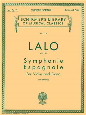 Edouard Lalo: Symphonie Espagnole, Op. 21: Violon et Accomp.