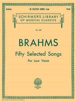 Johannes Brahms: 50 Selected Songs: Chant et Piano