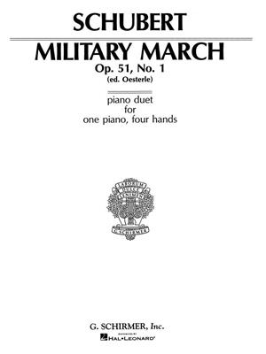 Franz Schubert: Military March, Op. 51, No. 1: Piano Quatre Mains