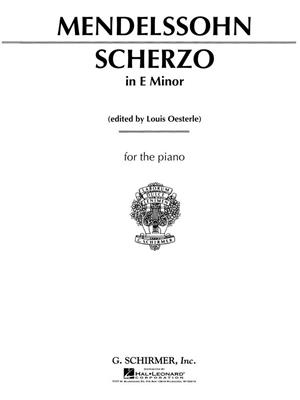 Felix Mendelssohn Bartholdy: Scherzo in E Minor, Op. 16, No. 2: Solo de Piano