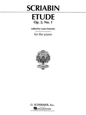 Alexander Scriabin: Etude In C Sharp Minor Op.2 No.1: Solo de Piano