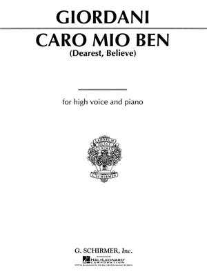 Giuseppe Giordani: Caro mio ben: Chant et Piano