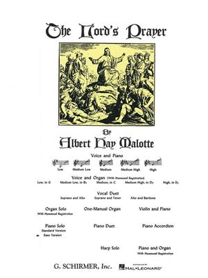 Albert Hay Malotte: Lord's Prayer: Solo de Piano