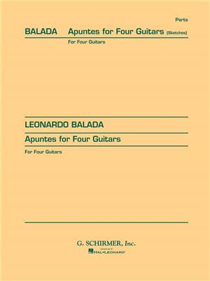 Leonardo Balada: Apuntes (Sketches): Trio/Quatuor de Guitares