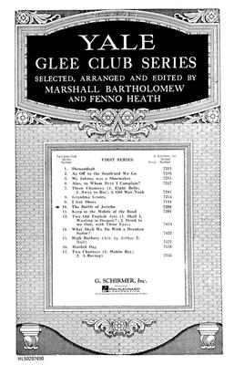 Traditional: Battle Of Jericho Yale Glee Club Series: (Arr. Marshall Bartholomew): Voix Basses et Accomp.