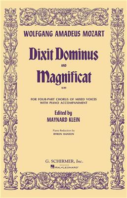 Wolfgang Amadeus Mozart: Dixit Dominus And Magnificat K.193: (Arr. M Klein): Chœur Mixte et Accomp.