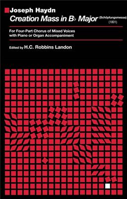 Franz Joseph Haydn: Mass in B-Flat (Schoepfungsmesse): (Arr. H. C. Robbins Landon): Chœur Mixte et Accomp.