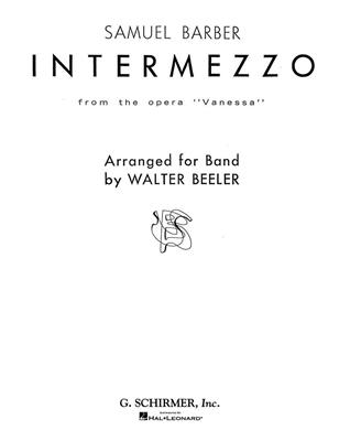 Samuel Barber: Intermezzo, Op. 32: Chœur Mixte et Ensemble