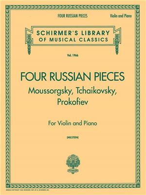 Four Russian Pieces: Violon et Accomp.